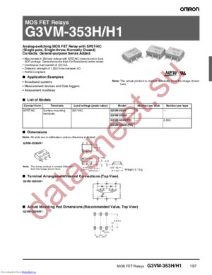 G3VM-353H(TR) datasheet  