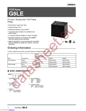 G5LE-1A-VD DC12 datasheet  