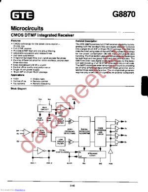 G8870 datasheet  