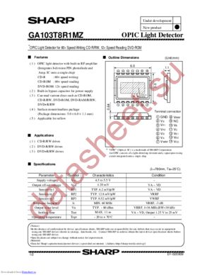 GA103T8R1MZ datasheet  