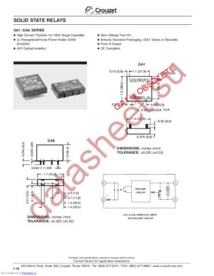 GA1-6B02 datasheet  