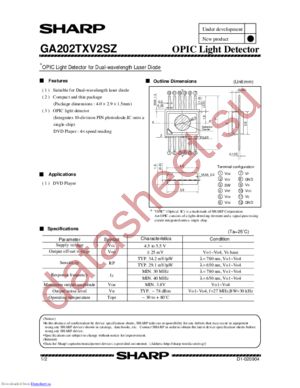 GA202TXV2SY datasheet  