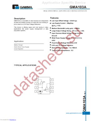 GMA103AS8R datasheet  