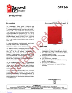 GFPS-9 datasheet  