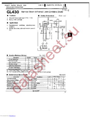 GL430 datasheet  