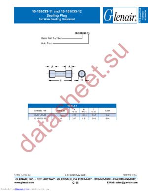 10-101033-12 datasheet  