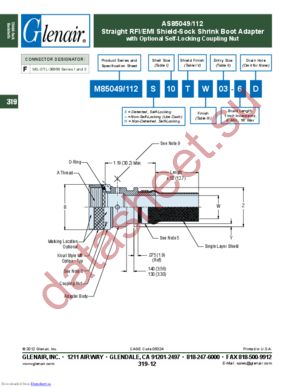 M85049/112S12TW01-6 datasheet  