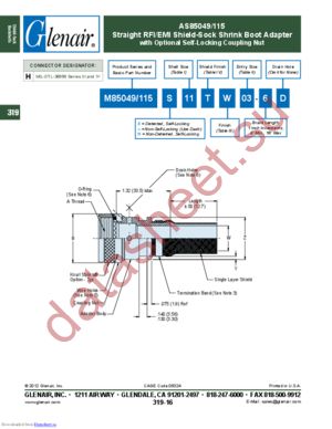 M85049/115S13KN02-6 datasheet  