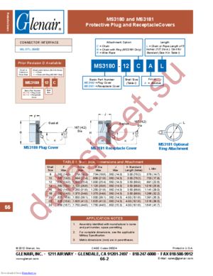 MS3180-14CAL datasheet  