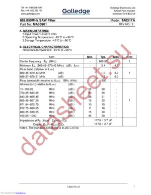 MA05901 datasheet  