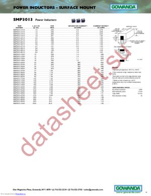SMP3013-563K datasheet  