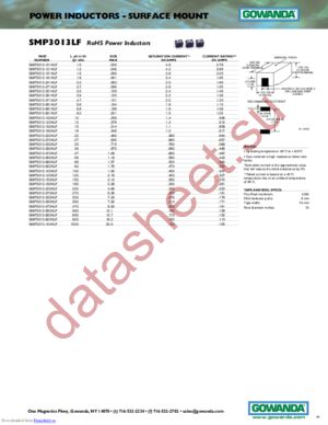 SMP3013-562KLF datasheet  