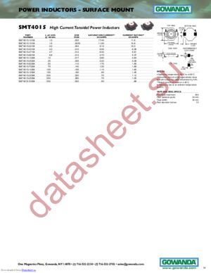 SMT4015-681M datasheet  