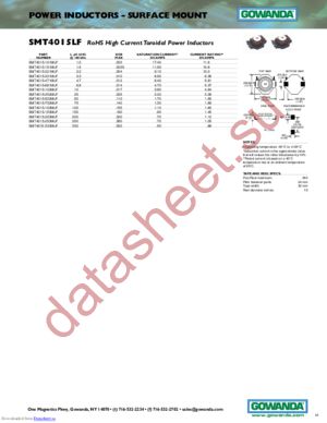 SMT4015-681MLF datasheet  