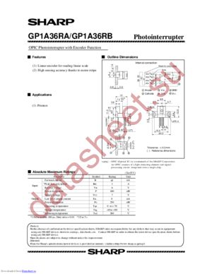 GP1A36RA datasheet  