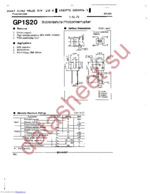 GP1S20 datasheet  