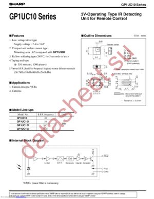 GP1UC107 datasheet  