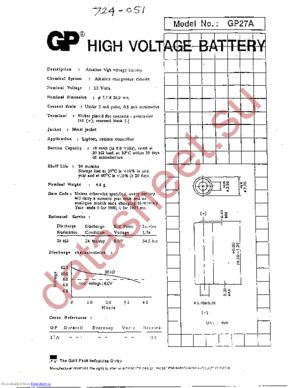 GP27A datasheet  