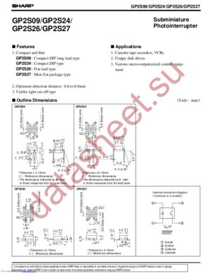 GP2S27T2J00F datasheet  