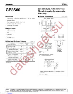 GP2S60A datasheet  