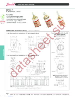 71A30-06-1-09N datasheet  