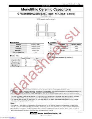 GRM21BR71C475KA73K datasheet  