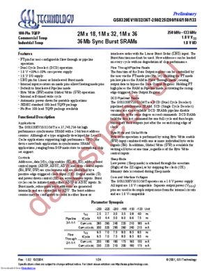 GS8320EV32T-225 datasheet  