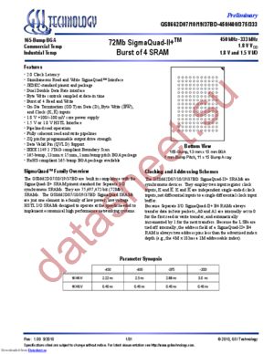 GS8662D07BD-450I datasheet  
