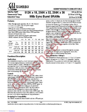 GS880F32AT-5.5 datasheet  