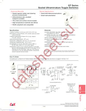 GT11MV3BE datasheet  