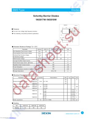 1N5819W datasheet  