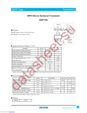 BSP20A datasheet  