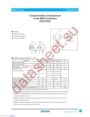 KHC21025 datasheet  