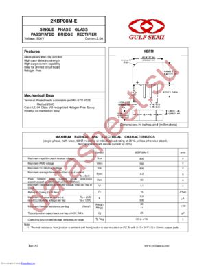 2KBP08M-E datasheet  