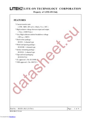 H11D1S-TA1 datasheet  