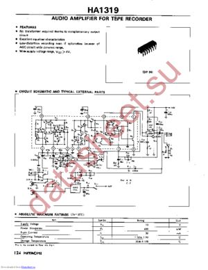 HA1319 datasheet  