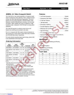 HA4314BCBZ datasheet  