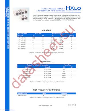 HFJ11-2450E-LS77RL datasheet  