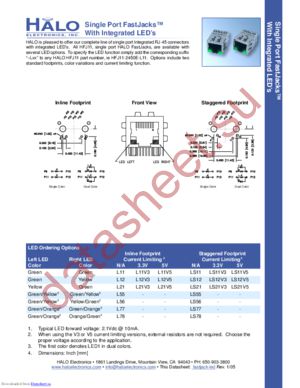 HFJ11-2450E-LS12V3 datasheet  