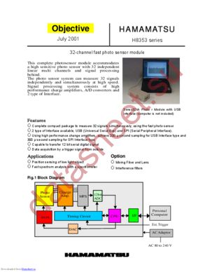 H8353-01 datasheet  