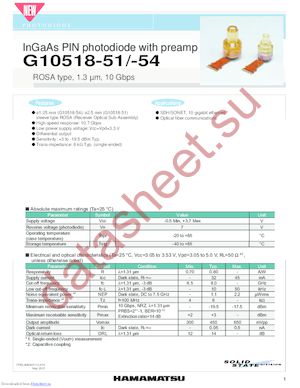 G10518-51 datasheet  