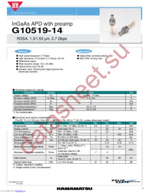 G10519-14 datasheet  