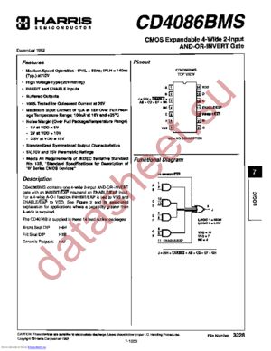 CD4086BKMSH datasheet  