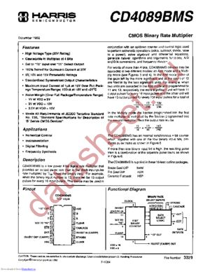 CD4089BDMSH datasheet  