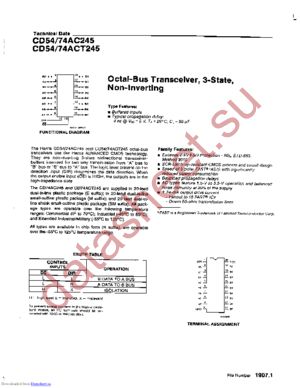 CD54AC245H datasheet  