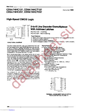 CD54HC237F/3 datasheet  