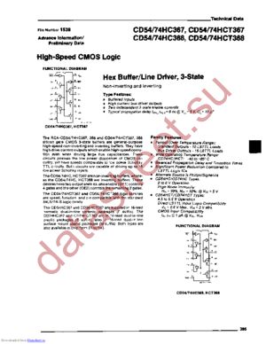 CD54HC368H/3 datasheet  