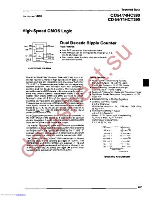 CD54HC390H/3 datasheet  