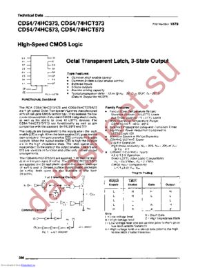 CD54HC573H/3A datasheet  
