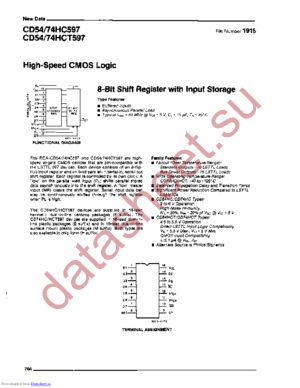 CD54HC597H/3 datasheet  